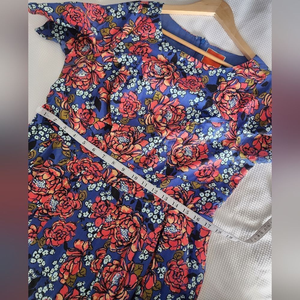 Modcloth Blue and Orange Garment - Picture 4 of 10